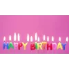 Nessiworld  Rengarenk Happy Birthday Yazılabilen Doğum Günü Mumu