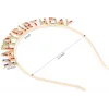 Nessiworld    Rengarenk Kristal Taşlı Ekstra Lüks Gümüş Kaplama Happy Birthday Taç 16x17 cm