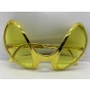 Nessiworld  Retro Gözlük - 80 li 90 lı Yıllar Parti Gözlüğü Gold Renk 8x13 cm