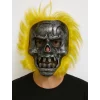 Nessiworld Wild Skull - Metal Kafatası Sarı Saçlı İskelet Maske
