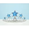 Nessiworld    Yıldız Şekilli Elsa Prenses Kraliçe Tacı Mavi Renk Çocuk Boy 5x17 cm