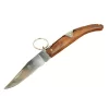 Okapi Gc2079b Kahverengi Kamp Çakı 19cm - Manuel, Kemerlikli, Ahşap Sap
