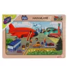 Ony-233-234-235-236 Ahşap Eğitici Puzzle Havaalanı -onyıl Oyuncak