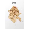 Oya Abiye Bileklik Kolye Pleksi Metalik Plastik Pul Altın Renk 24 gram 225 adet - BNC553