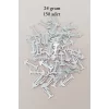 Oya Abiye Bileklik Kolye Pleksi Metalik Plastik Pul Gümüş Renk 24 gram 150 adet - BNC589
