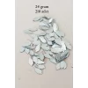 Oya Abiye Bileklik Kolye Pleksi Metalik Plastik Pul Gümüş Renk 24 gram 210 adet - BNC572