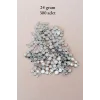 Oya Abiye Bileklik Kolye Pleksi Metalik Plastik Pul Gümüş Renk 24 gram 300 adet - BNC560