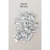 Oya Abiye Bileklik Kolye Pleksi Metalik Plastik Pul Gümüş Renk 8 gram 100 adet - BNC533