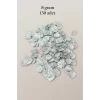 Oya Abiye Bileklik Kolye Pleksi Metalik Plastik Pul Gümüş Renk 8 gram 130 adet - BNC507