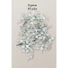 Oya Abiye Bileklik Kolye Pleksi Metalik Plastik Pul Gümüş Renk 8 gram 95 adet - BNC505