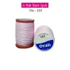 Oyalı 4 Kat Suni İpek İplik İğne Oyası Boncuk İpi Tığ Oyası No:103