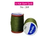 Oyalı 4 Kat Suni İpek İplik İğne Oyası Boncuk İpi Tığ Oyası No:269
