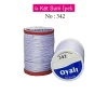Oyalı 4 Kat Suni İpek İplik İğne Oyası Boncuk İpi Tığ Oyası No:342