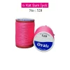 Oyalı 4 Kat Suni İpek İplik İğne Oyası Boncuk İpi Tığ Oyası No:528