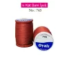 Oyalı 4 Kat Suni İpek İplik İğne Oyası Boncuk İpi Tığ Oyası No:745