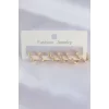 Pirinç Gold Renk Kalp Model Küpe Seti