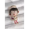 Pirinç Gold Renk Renkli Hemşire Model Kadın Broş