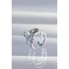 Pirinç Gümüş Renk İncili Ahtapot Earcuff Küpe