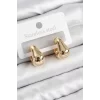 Pirinç Halka Model Gold Renk Kadın Küpe