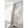 Pirinç Mix Renk Zirkon Taşlı Zincir Model VIP Seri Kadın Bileklik