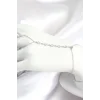 Pirinç Zirkon Taşlı Y Model Gümüş Renk Kadın Şahmeran