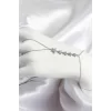 Pirinç Zirkon Taşlı Yıldız Model Gümüş Renk Kadın Şahmeran