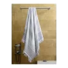 Pure Linen 90x170 cm Doğal Pamuk Peştamal Havlu Gri