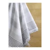 Pure Linen 90x170 cm Doğal Pamuk Peştamal Havlu Gri