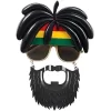 Rasta Peruklu Bob Marley Parti Gözlüğü