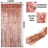 Rose Gold Püsküllü Kapı Perdesi - Parti, Bekarlığa Veda, Doğum Günü 1x2 M