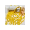 Sarı Renk 4 mm Yaklaşık 220 adet/20 gram Cam Boncuk Oya Yazma Bileklik ve Kolye