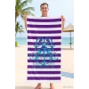 SeaDream Tropikal Desenli Plaj Havlusu 70X140 Cm Çapa