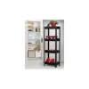 Shelf Unit Raf Ünitesi Siyah Renk 4 Katlı Royaleks-81414