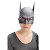 Siyah Renk Çocuk Boy Arkadan Lastikli Batman Maskesi A Kalite  20x14 Cm