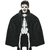Siyah Renk Yakalı Halloween Pelerini 90 cm