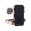 Solar Powerbank 1xusb 10.000mah Lcd Ekran Dahili Usb Mikro Type-c Powerbank