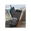 Solar Powerbank 1xusb 10.000mah Lcd Ekran Dahili Usb Mikro Type-c Powerbank