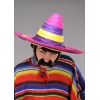 Sombrero Meksika Şapkası Renkli Örme Hasır Yetişkin Boy