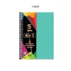 Spiralli PP Kapak 4+1 125  Yaprak Ayraçlı Defter