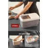 Sürgülü Kapaklı 10 Lt Erzak Bakliyat Un Şeker Saklama Kabı