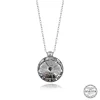 Luz&Pos Swarovski Crystal Taşlı Çerçeveli Gümüş Kadın Kolye