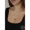 Luz&Pos Swarovski Crystal Taşlı Damla Gümüş Kadın Kolye