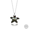 Luz&Pos Swarovski Crystal Taşlı Deniz Yıldızı Gümüş Kadın Kolye