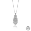 Luz&Pos Swarovski Crystal Taşlı Drop Kesim Gümüş Kadın Kolye