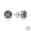Luz&Pos Swarovski Crystal Taşlı Gümüş Çivili Kadın Küpe
