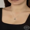 Luz&Pos Swarovski Crystal Taşlı Gümüş Kadın Kolye