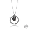 Luz&Pos Swarovski Crystal Taşlı Halka Gümüş Kadın Kolye