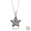 Luz&Pos Swarovski Crystal Taşlı Yıldız Gümüş Kadın Kolye