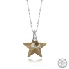 Luz&Pos Swarovski Crystal Taşlı Yıldız Gümüş Kadın Kolye