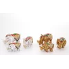 Swarovski Taşlı 3lü Fil Figürü Model 4